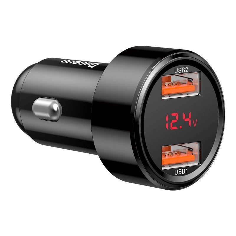 Car charger Magic 2xUSB QC 3.0 45W black  BAS29321